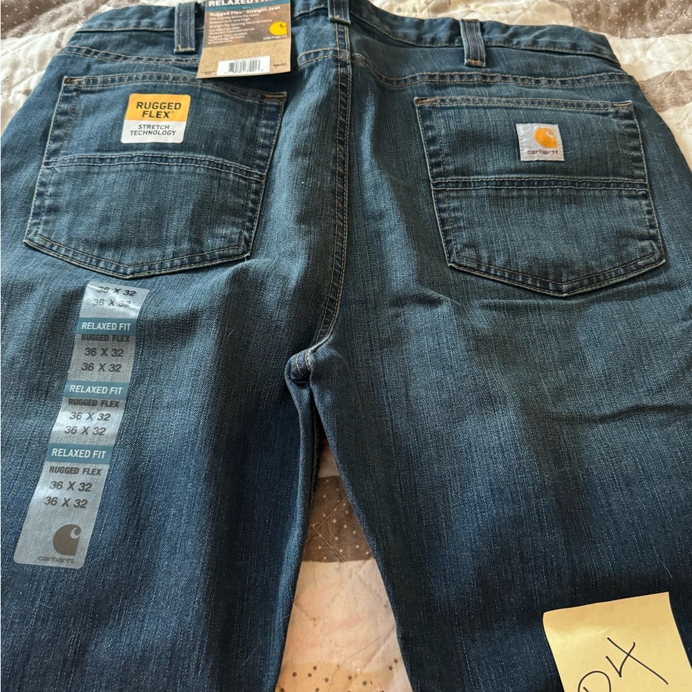 Carhartt Men's Rugged Flex Relaxed Fit Jeans - Dark Blue
